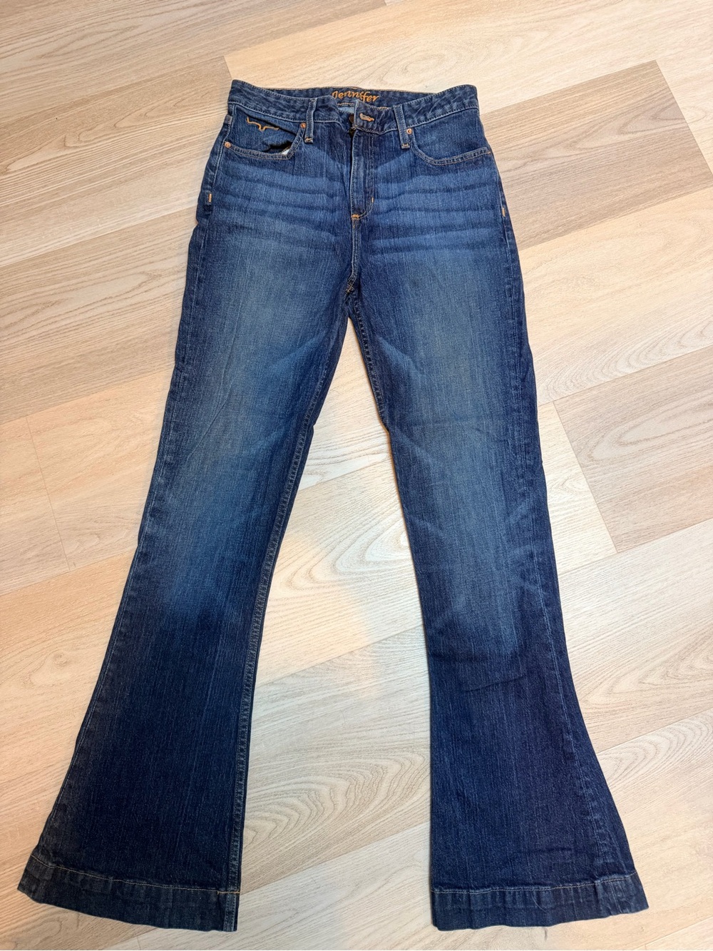 Kimes Ranch Dark Blue Flare Jeans